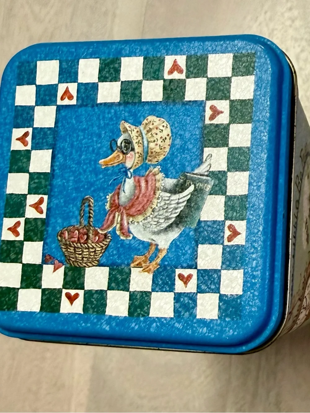 Nursery Rhyme Decorative Tin - Blue